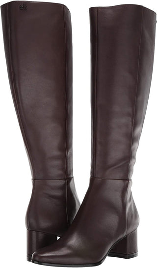 Calvin Klein Women's Freeda Wide Calf Brown Size 7.5M