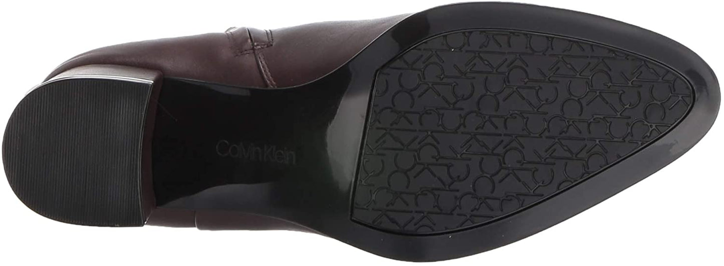 Calvin Klein Women's Freeda Wide Calf Brown Size 7.5M