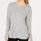 Ideology Women's New Heather Crew Neck Long Sleeve Casual Top Grey Size XX-Large
