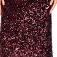 Rebecca Taylor Women's Sequined Solid Below the Knee Pencil Skirt Red Size Large