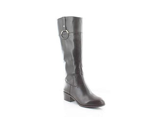 Alfani Womens Briaah Fabric Round Toe Knee High Fashion Boots Brown Size 8.5M