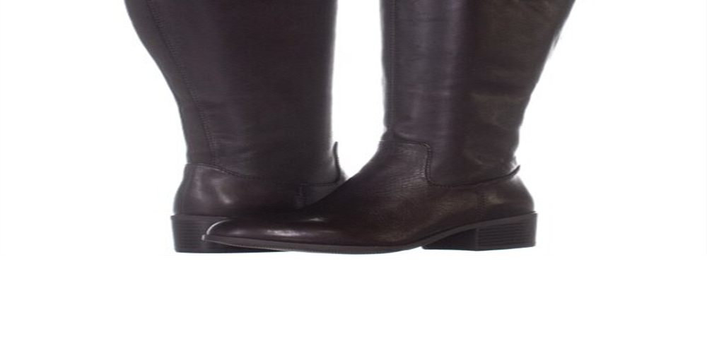 Alfani Womens Briaah Fabric Round Toe Knee High Fashion Boots Brown Size 8.5M