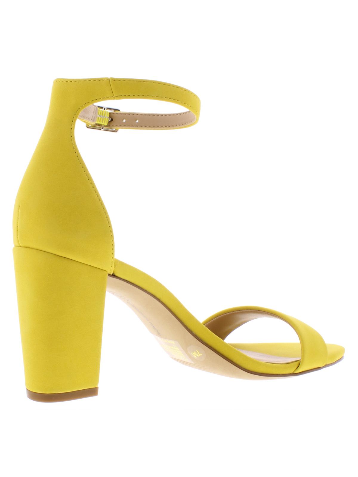 INC International Concepts Women's Kivah Solid Party Dress Sandals Yellow Size 7 M