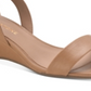Sun + Stone Women's Jossie Faux Suede Wedge Sandals Tan Size 11 M
