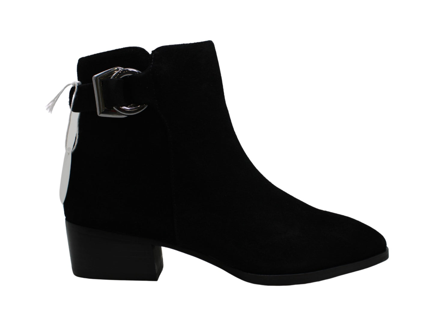 Steve Madden Women's Shoes Ringer Leather Closed Toe Ankle Fashion Boots Black Size 7 M