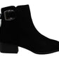 Steve Madden Women's Shoes Ringer Leather Closed Toe Ankle Fashion Boots Black Size 7 M
