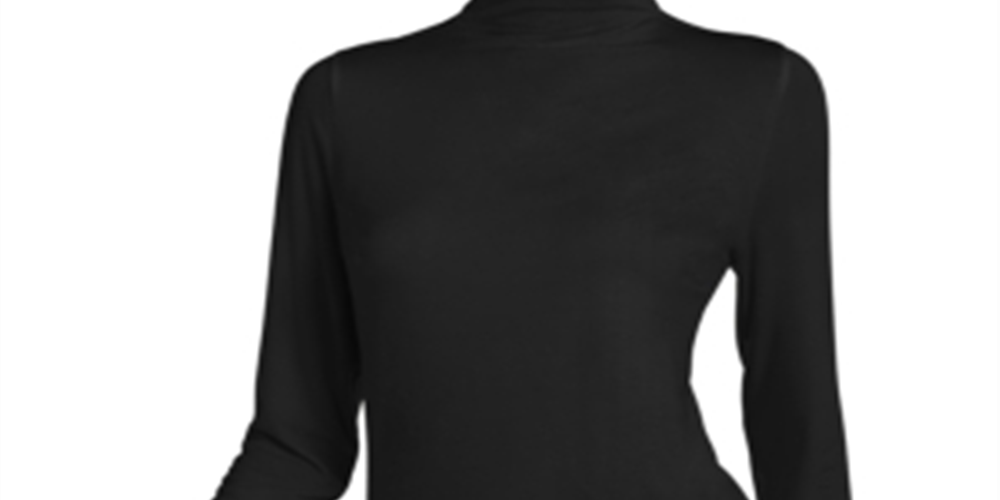 Alfani Women's Mock Neck Top Black Size Small