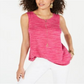 Style & Co Spacedyed Tank-Tank Top Pink Size XL