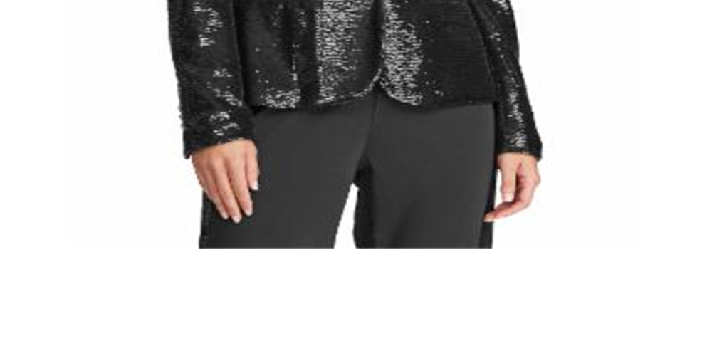Ralph Lauren Women's Sequin Blazer Black Size 12