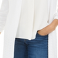 Karen Scott Women's Open Stitch Cardigan White Size Small