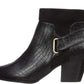 Bella Vita Women's Shoes Elektra 2 Crocodile Pointed Toe Ankle Fashion Boots Black Size 9.5M