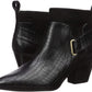 Bella Vita Women's Shoes Elektra 2 Crocodile Pointed Toe Ankle Fashion Boots Black Size 9.5M