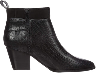 Bella Vita Women's Shoes Elektra 2 Crocodile Pointed Toe Ankle Fashion Boots Black Size 9.5M