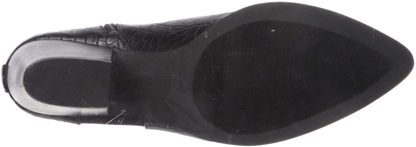 Bella Vita Women's Shoes Elektra 2 Crocodile Pointed Toe Ankle Fashion Boots Black Size 9.5M