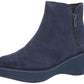 Kenneth Cole Reaction Women's Prime Leather Ankle Booties Blue Size 6 M