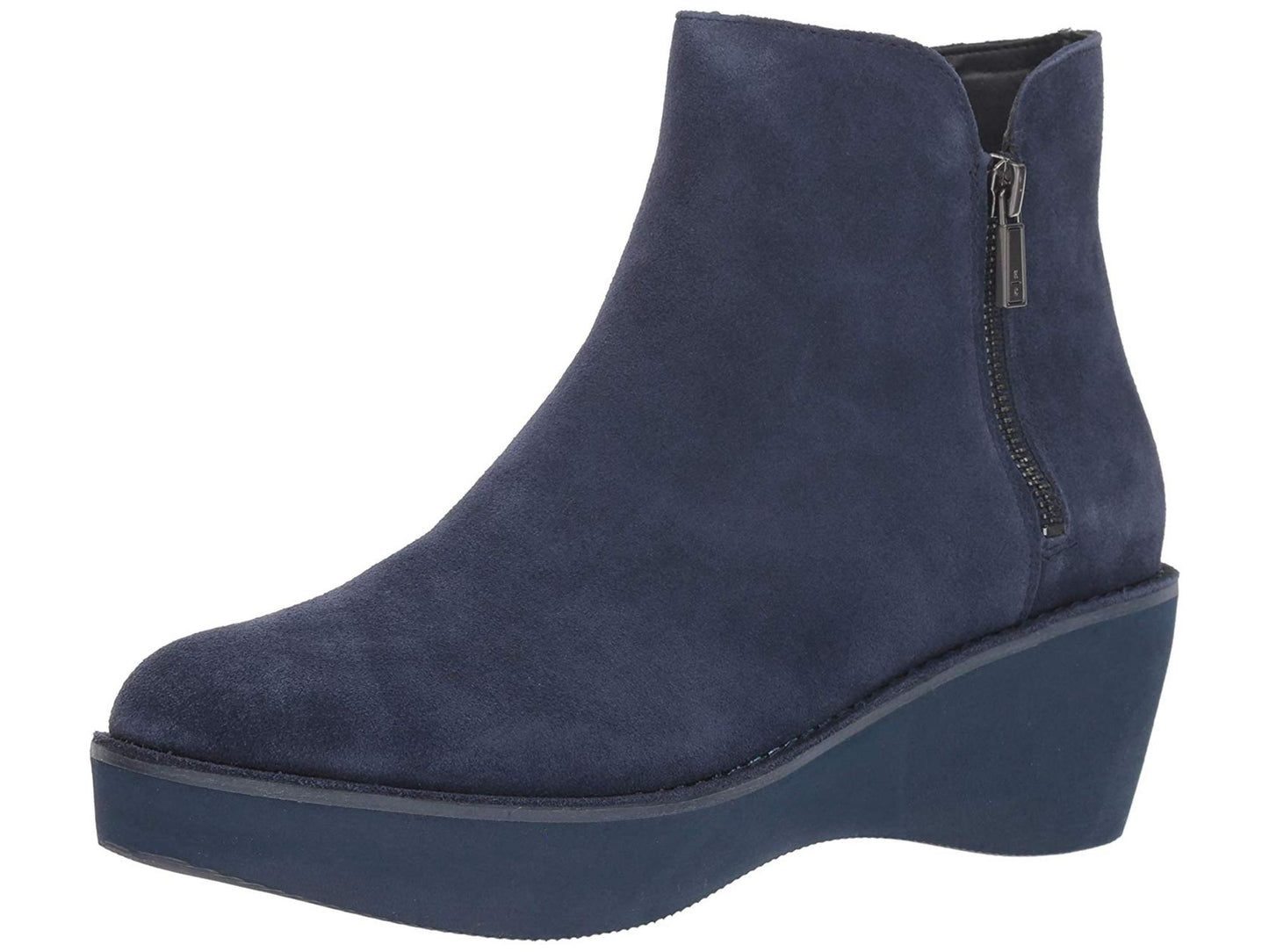 Kenneth Cole Reaction Women's Prime Leather Ankle Booties Blue Size 6 M