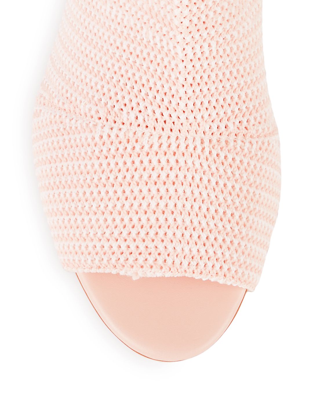 Avec Les Filles Women's Mariah Heeled Sandal, avec Pink/White Stretch Knit, Size 7 M
