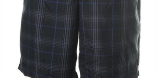 Greg Norman Men's Plaid Moisture Wicking Casual Shorts Chocolate Size 12 M