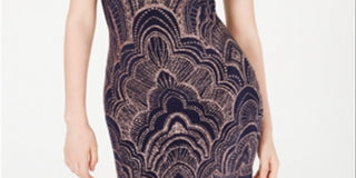 Jump Junior's Glitter Bodycon Dress Navy Size Medium