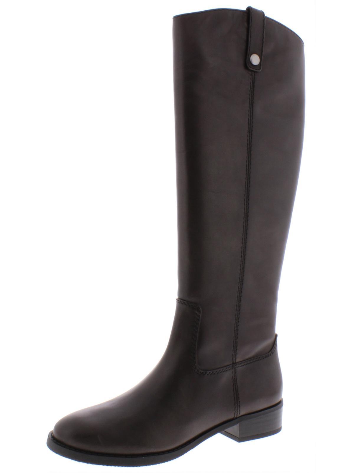 INC International Concepts Women's Fawne Leather Tall Riding Boots Gray Size 6.5 M