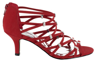 Easy Street Women's Nightingale Evening Sandals Red Size 8 M