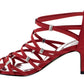 Easy Street Women's Nightingale Evening Sandals Red Size 8 M