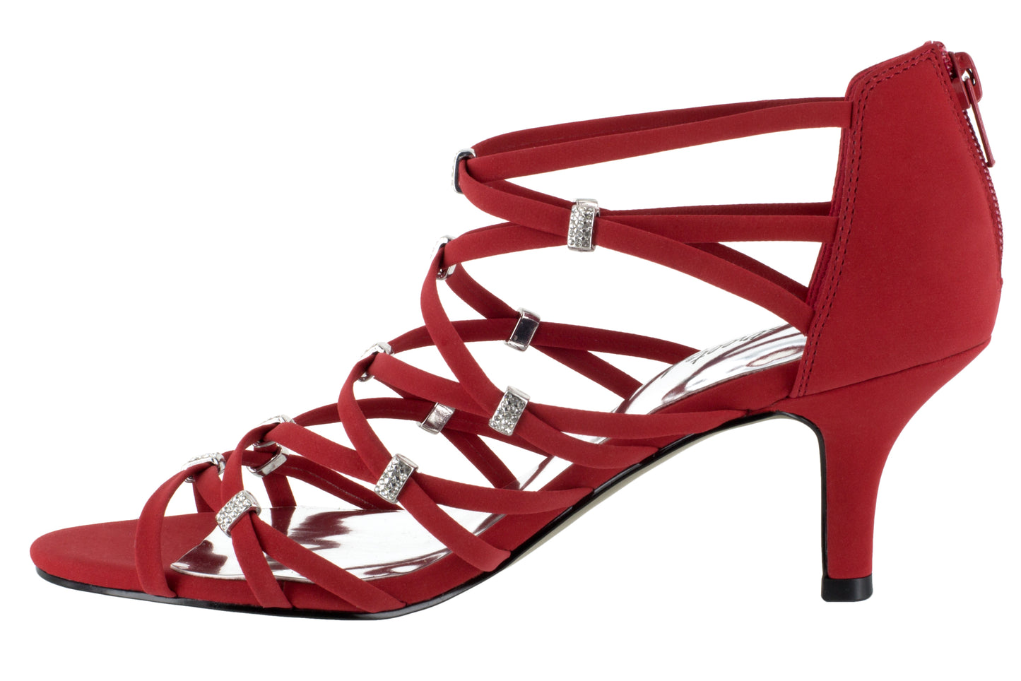 Easy Street Women's Nightingale Evening Sandals Red Size 8 M