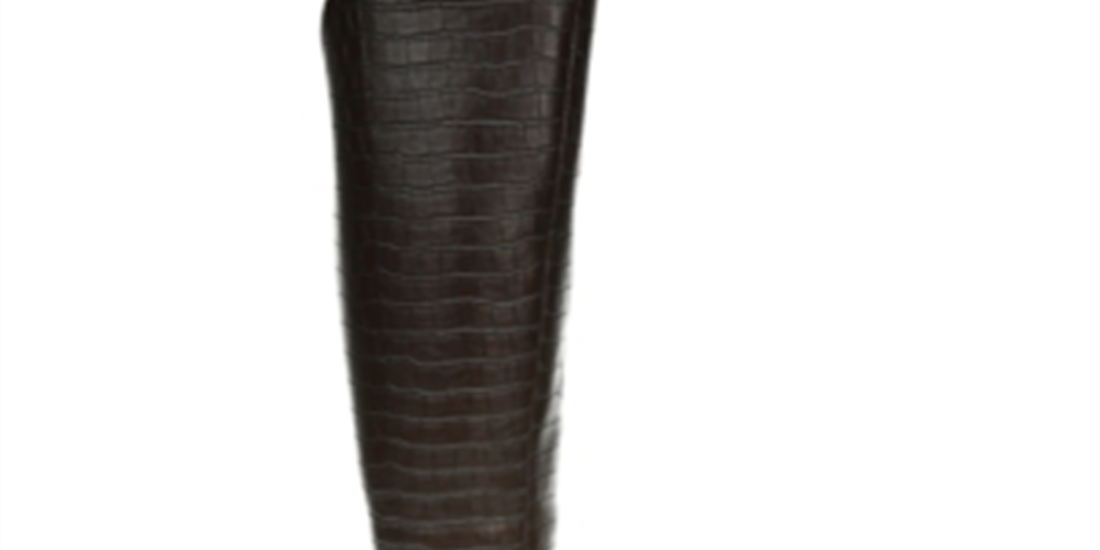 LifeStride Women's Wide Calf Slip Resistant Round Toe Block Heel Zip up Dress Heeled Boots Brown -Size 9.5