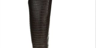 LifeStride Women's Wide Calf Slip Resistant Round Toe Block Heel Zip up Dress Heeled Boots Brown -Size 9.5