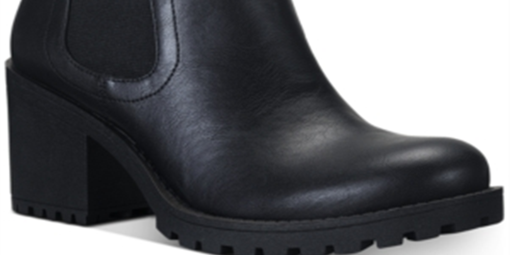 American Rag Women's 1 Platform Morghan Round Toe Block Heel Zip up Booties Black Size 7 M