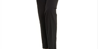 Alfred Dunner Women's Classics Tummy Control Pull on Straight Leg Pants White Size 10P