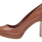 Calvin Klein Women's Russet Premda Nappa Heels -Brown Size 8 M