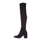 Steve Madden Women's Jacey Faux Leather Over-the-Knee Boots Black Size 9 M