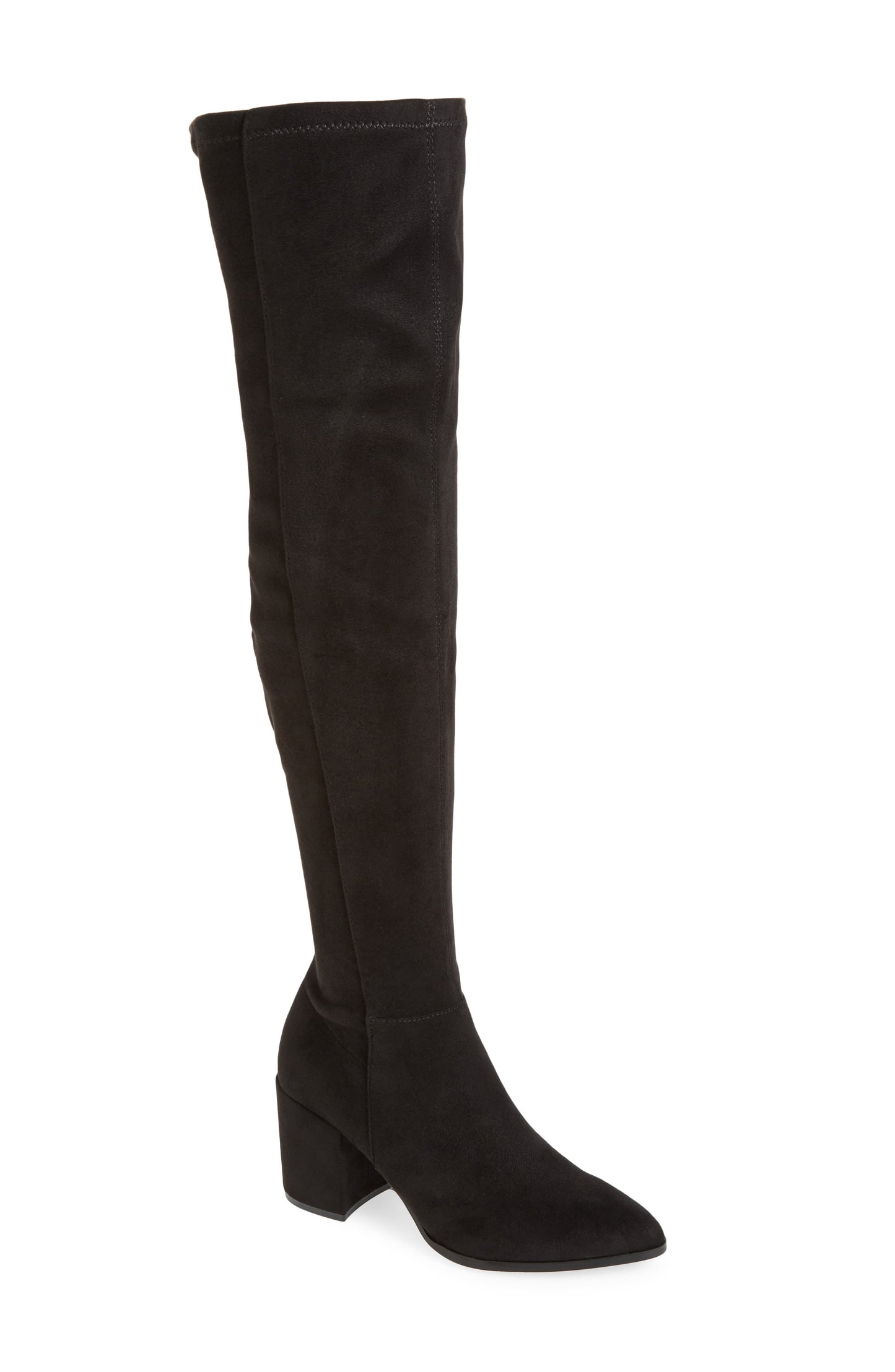 Steve Madden Women's Jacey Faux Leather Over-the-Knee Boots Black Size 9 M