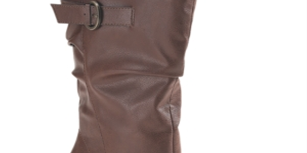 Style & Co Women's Sachi Faux Leather Mid Calf Boots Brown Size 10 M