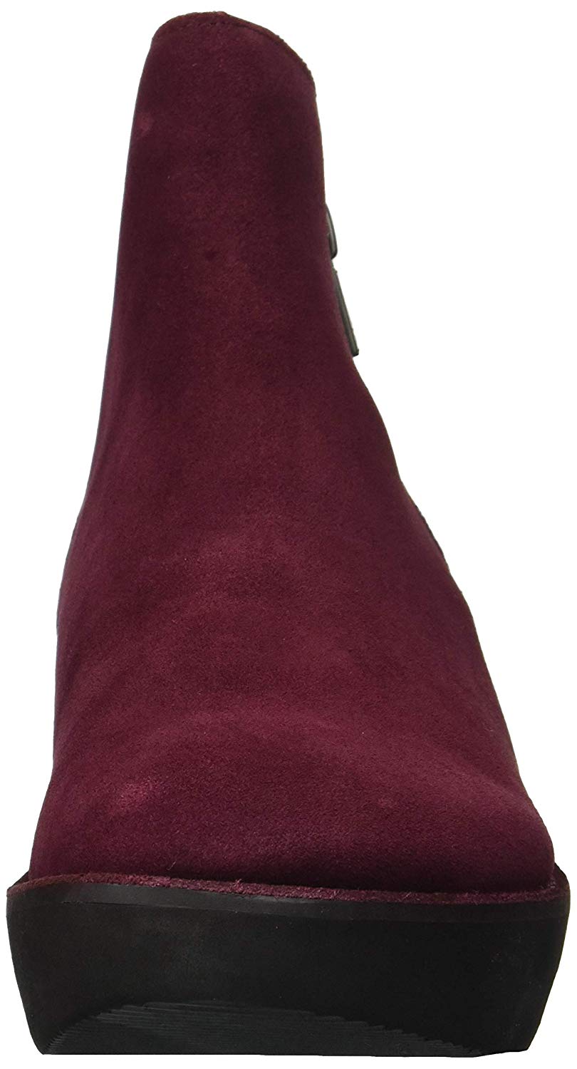 Kenneth Cole Reaction Women's Prime Closed Toe Ankle Fashion Boots Burgundy Size 5.5 M