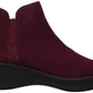 Kenneth Cole Reaction Women's Prime Closed Toe Ankle Fashion Boots Burgundy Size 5.5 M