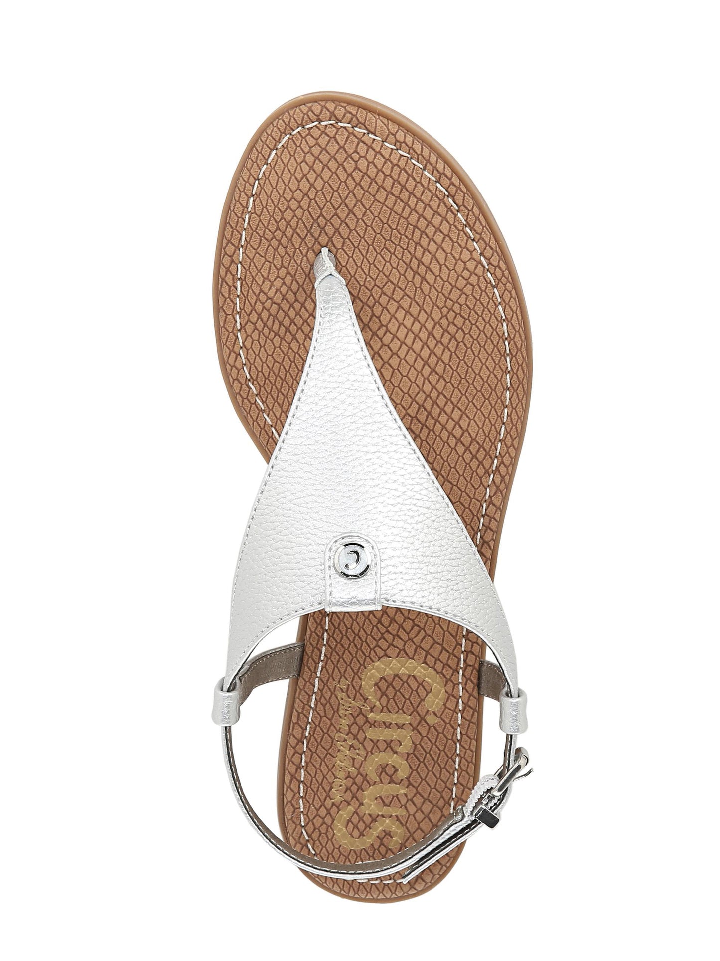 Caleres Inc Women's Carolina Sling Back Sandals -Silver Size 5.5 M -