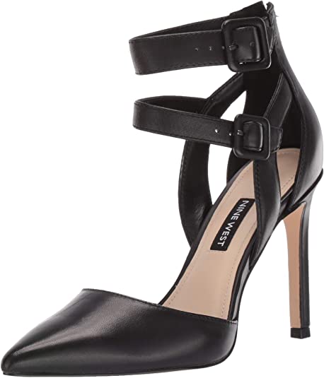 Nine West Women's Tereza Leather Pump Black Size 8 M