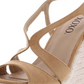 XOXO Women's Sabeen Faux Suede Sandals Espadrilles Sand Size 9.5M