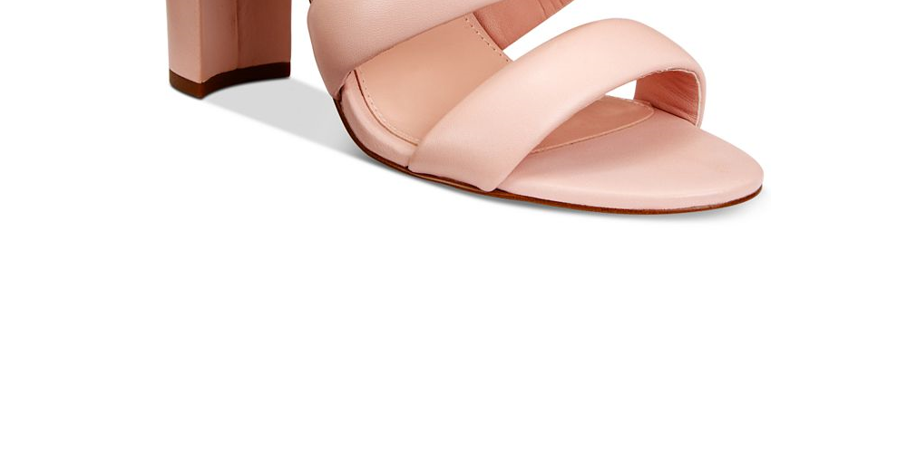 Avec Les Filles Women's Mara Heeled Sandal, avec Pink Nappa, Size 7 M