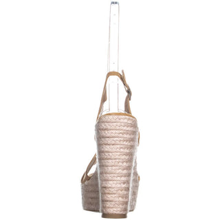 XOXO Women's Sabeen Open Toe Casual Espadrille Sandals Sand Size 9M