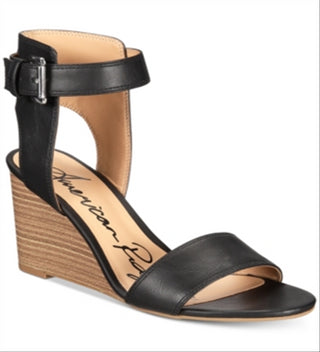 American Rag Womens Aislinn Open Toe Casual Ankle Strap Sandals Black Size 9.5M