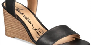 American Rag Womens Aislinn Open Toe Casual Ankle Strap Sandals Black Size 9.5M