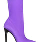 Call It Spring Womens Hailassi Pointed Toe Mid-Calf Fashion Boots Purple Size 8M