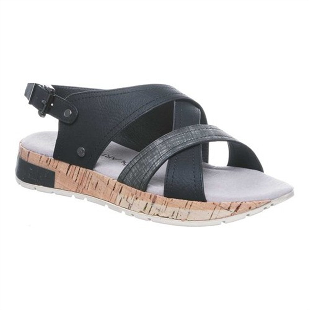 Bearpaw Women's Shelli Strappy Sandal Black Size 11 M