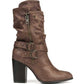 Women's Carlos by Carlos Santana Paisley Mid Calf Boot Brown Size 10 M