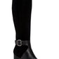 Alfani Womens Nelsonn Faux Suede Tall Riding Boots Black Size 7 M