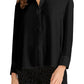 Rachel Roy Women's Knit Top Blouse Black Size Small