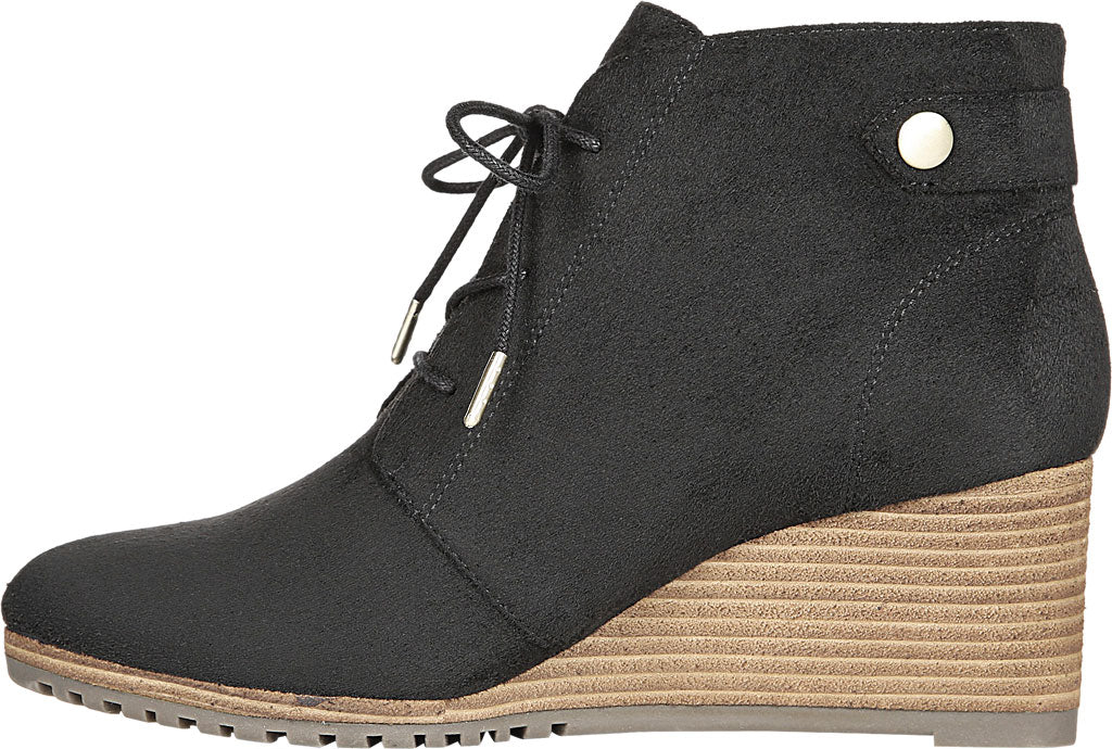 Dr. Scholl's Women's Conquer Wedge Bootie Black Size 8 M